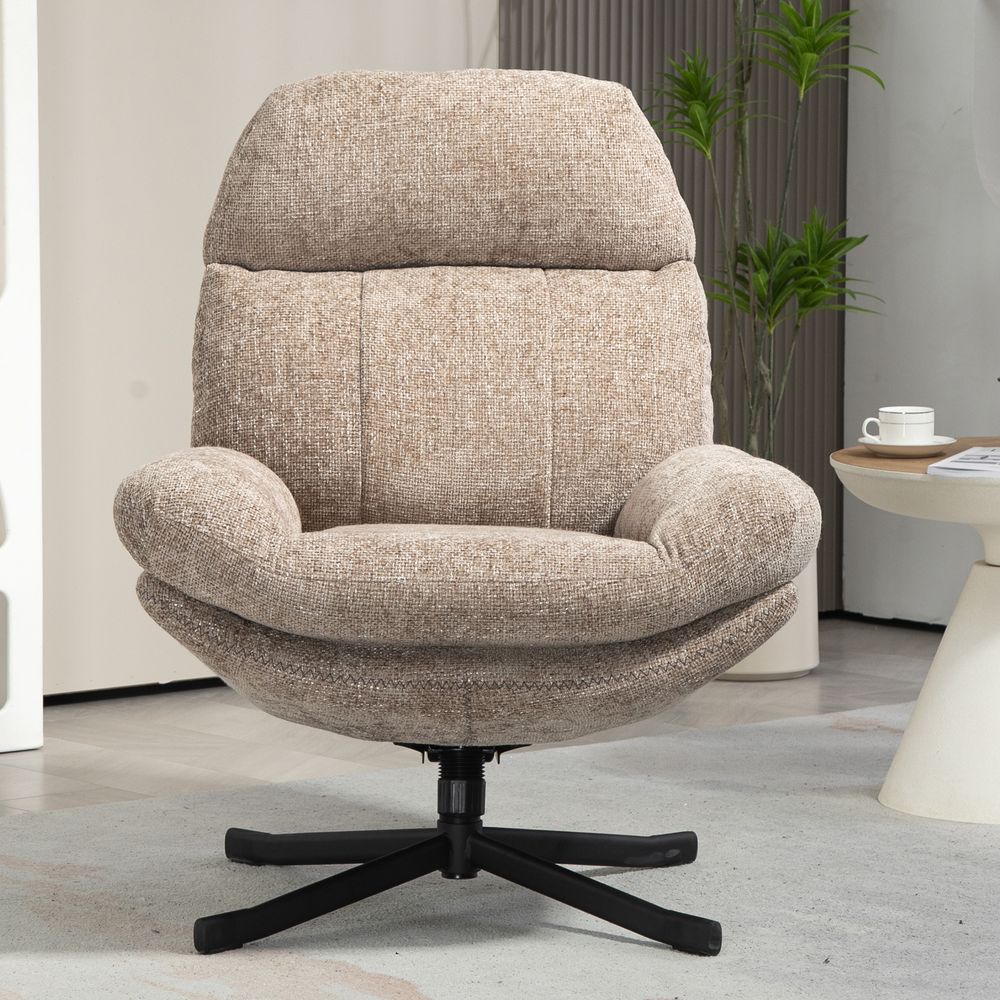 Fauteuil inclinable pivotant sable