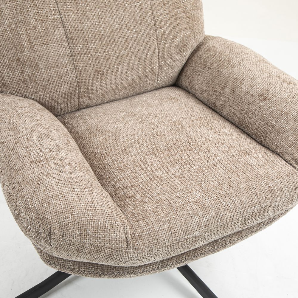 Fauteuil inclinable pivotant sable