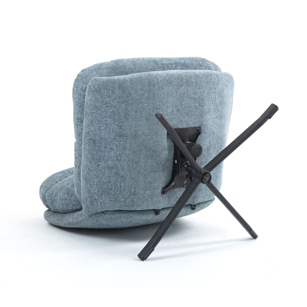 Fauteuil inclinable pivotant bleu clair