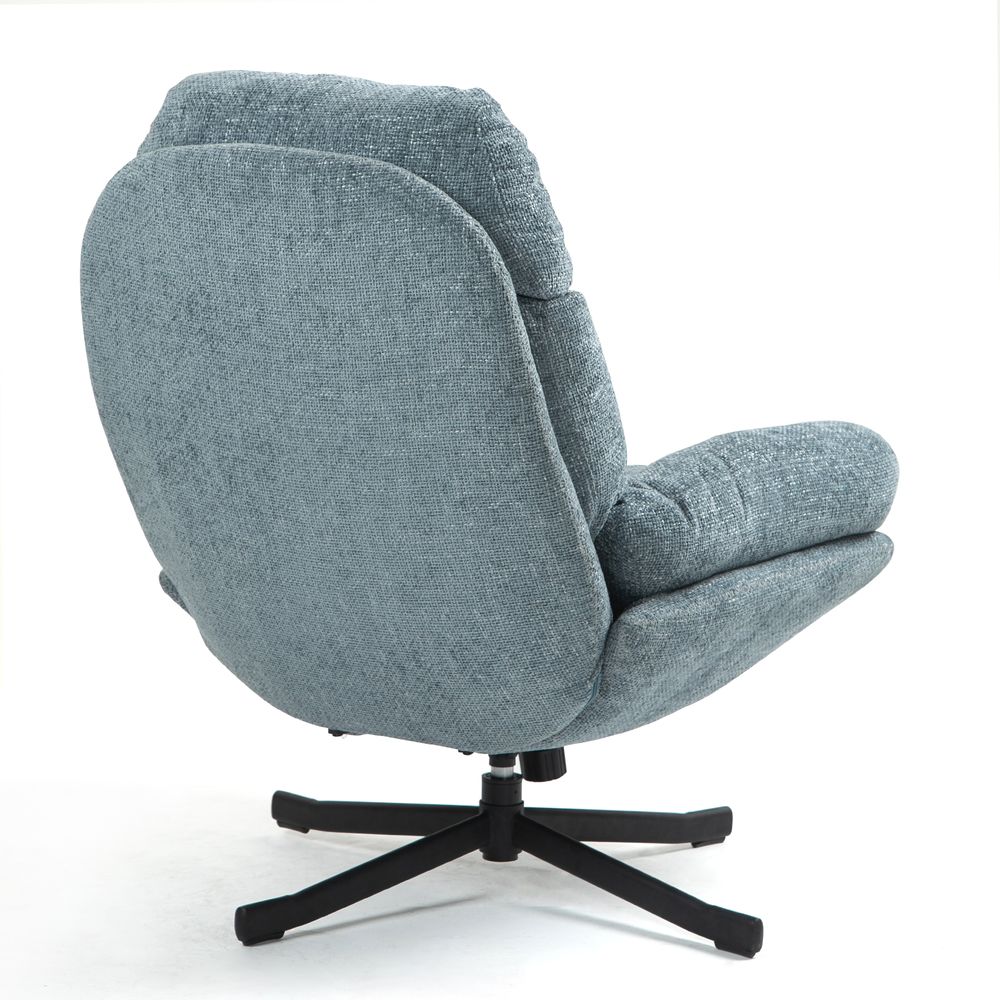 Fauteuil inclinable pivotant bleu clair