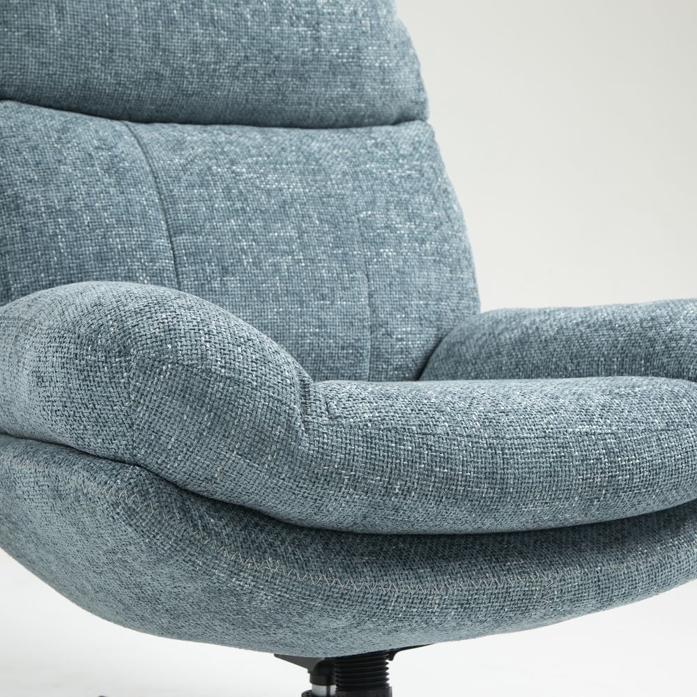 Fauteuil inclinable pivotant bleu clair