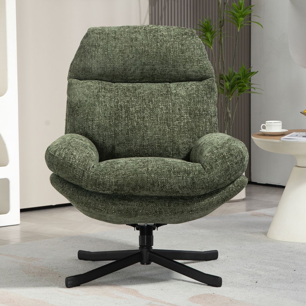 Fauteuil inclinable pivotant vert