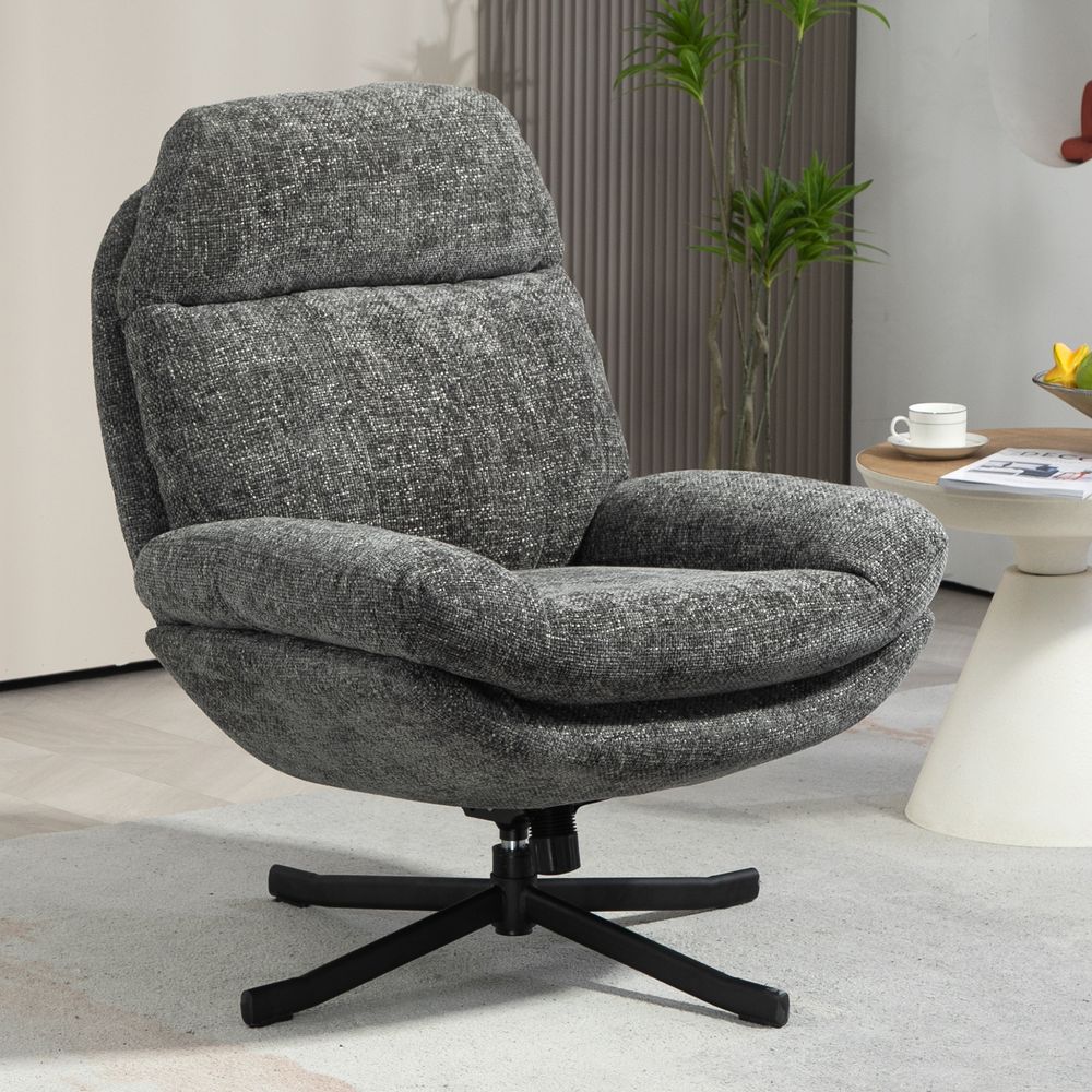 Fauteuil inclinable pivotant gris