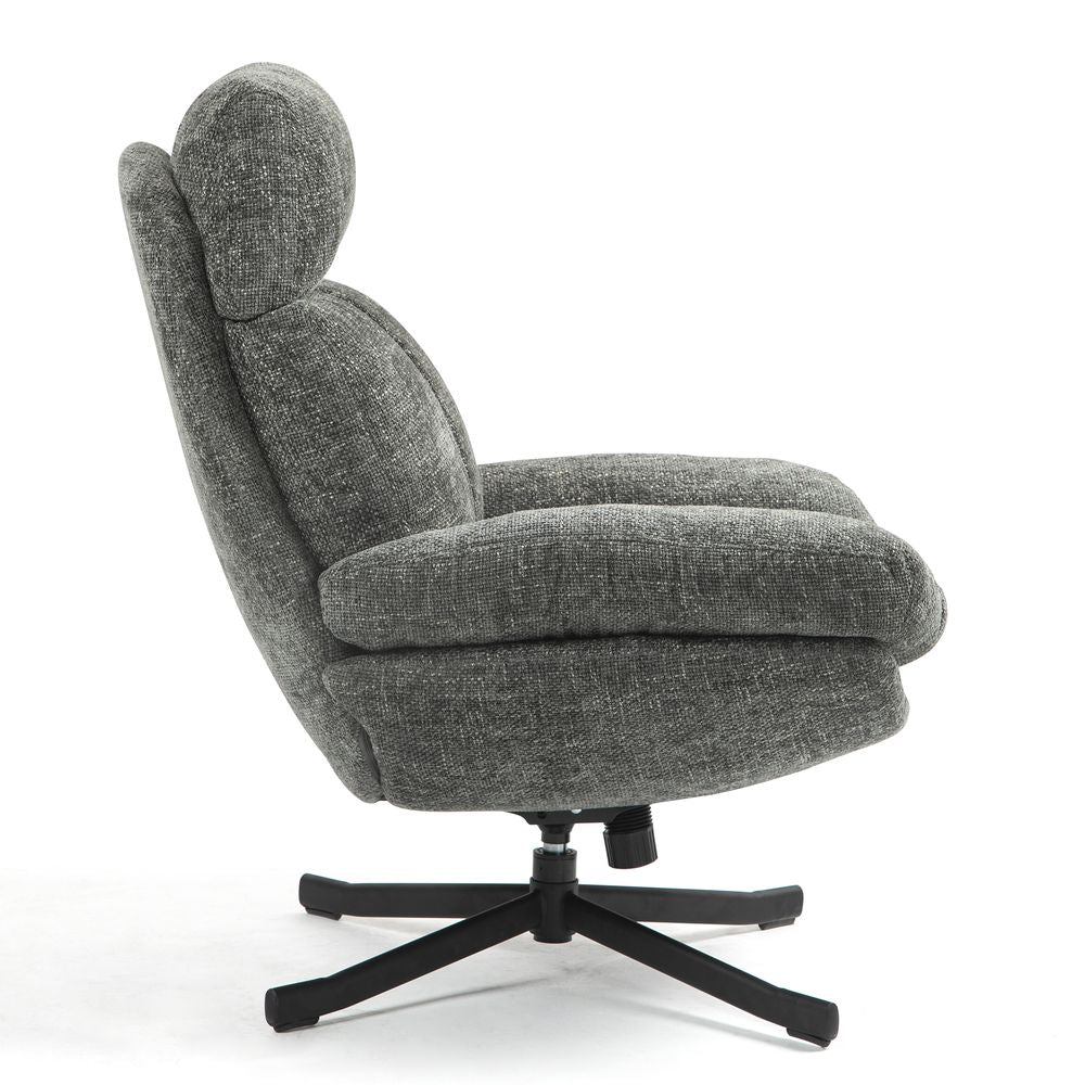 Fauteuil inclinable pivotant gris