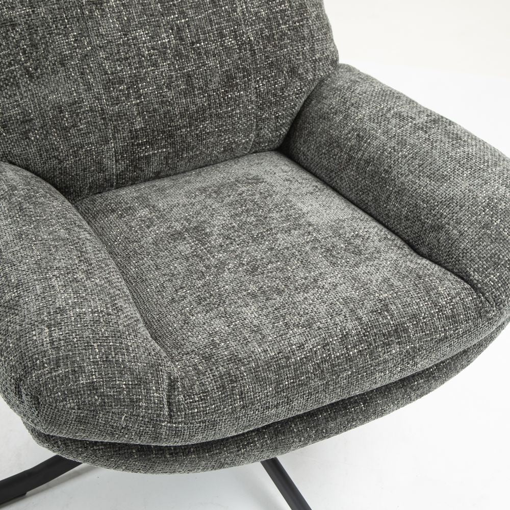 Fauteuil inclinable pivotant gris