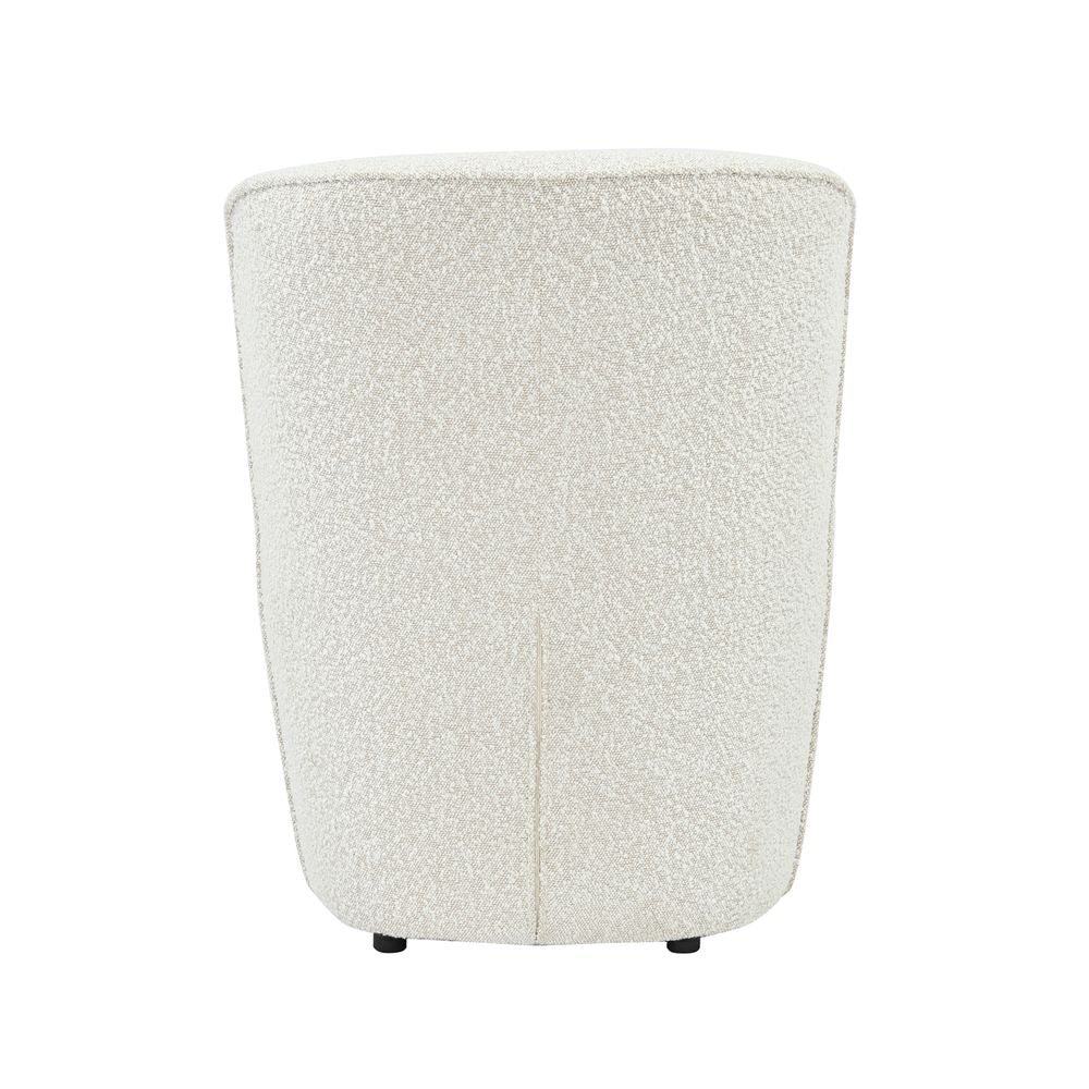 Fauteuil en bouclette écru