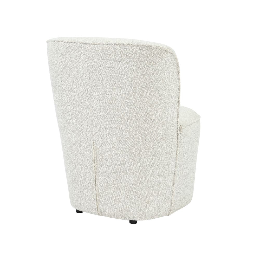 Fauteuil en bouclette écru