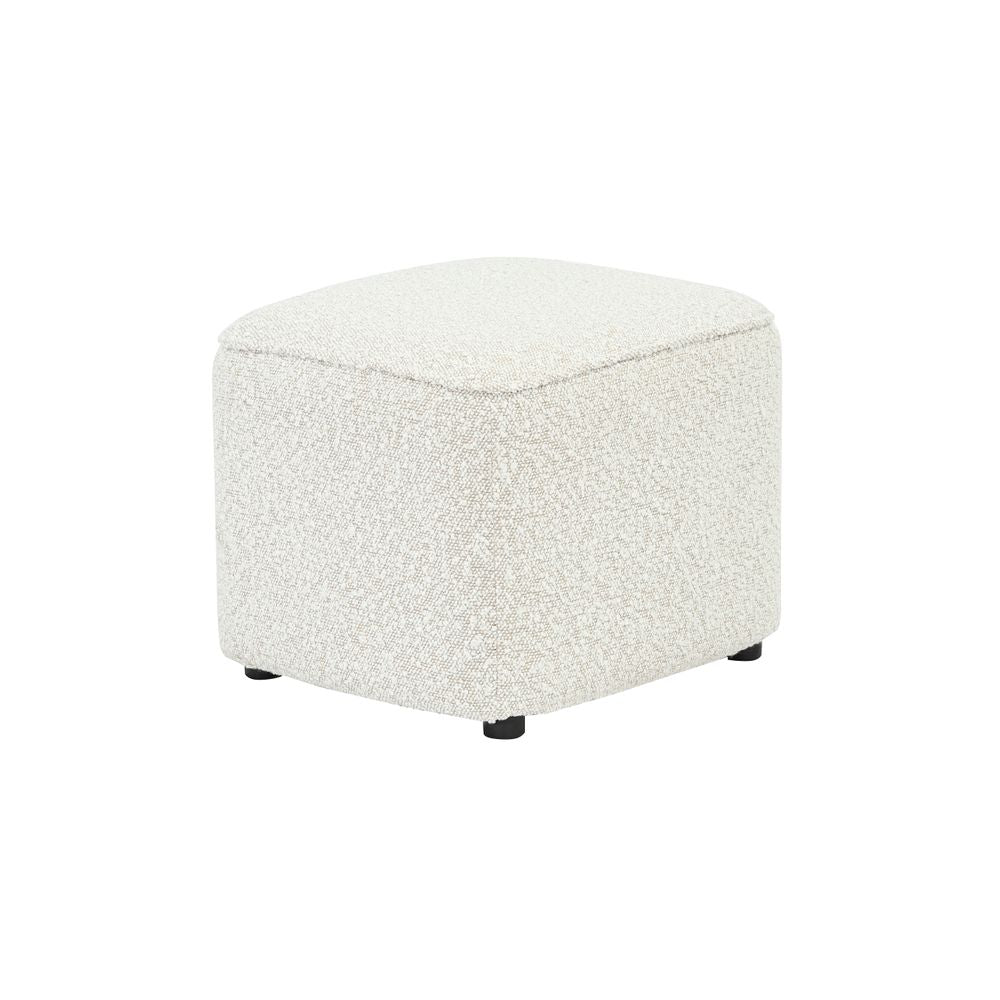 Pouf en bouclette écru