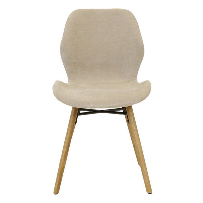 Chaise tissu soft touch sable
