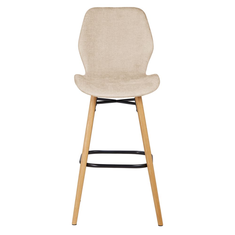 Chaise snack tissu soft touch sable KERI