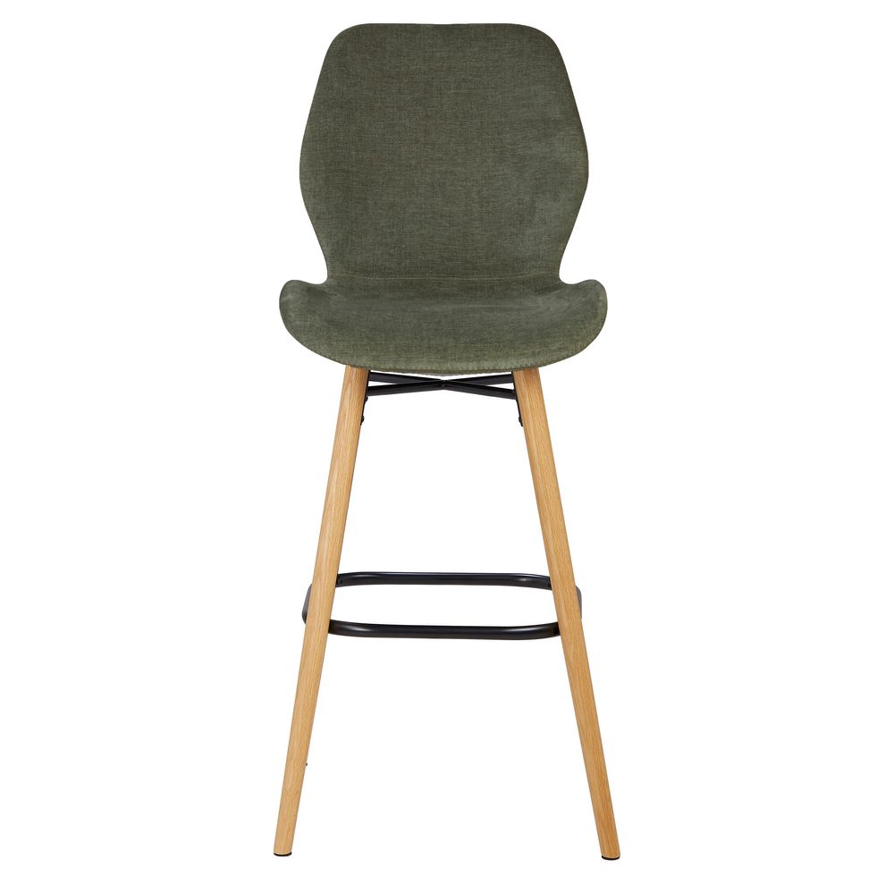 Chaise snack tissu soft touch vert bouteille