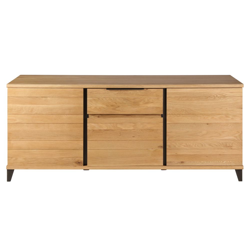 Meuble bas 3 portes, 1 tiroir chêne massif