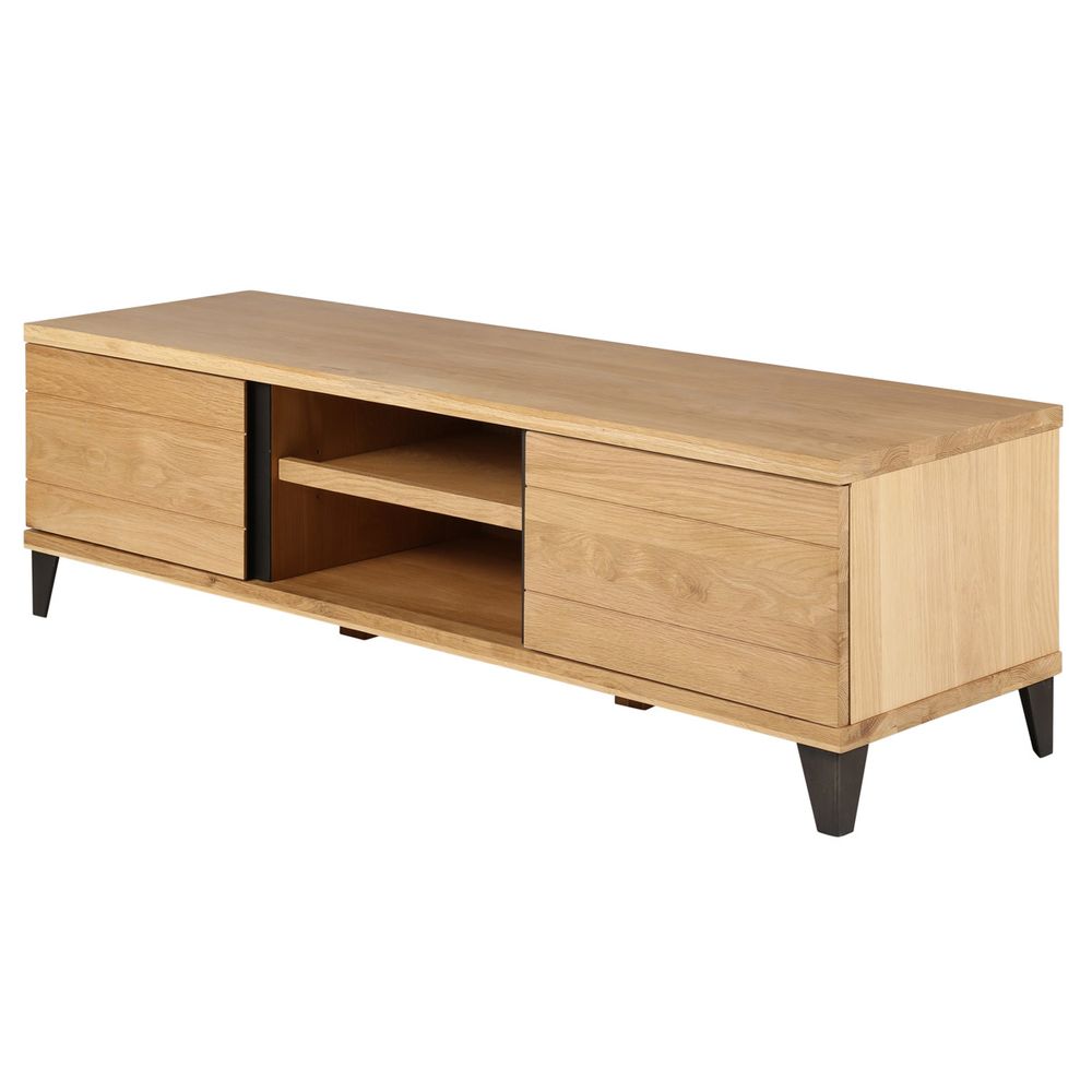 Meuble télé 2 portes, 2 niches