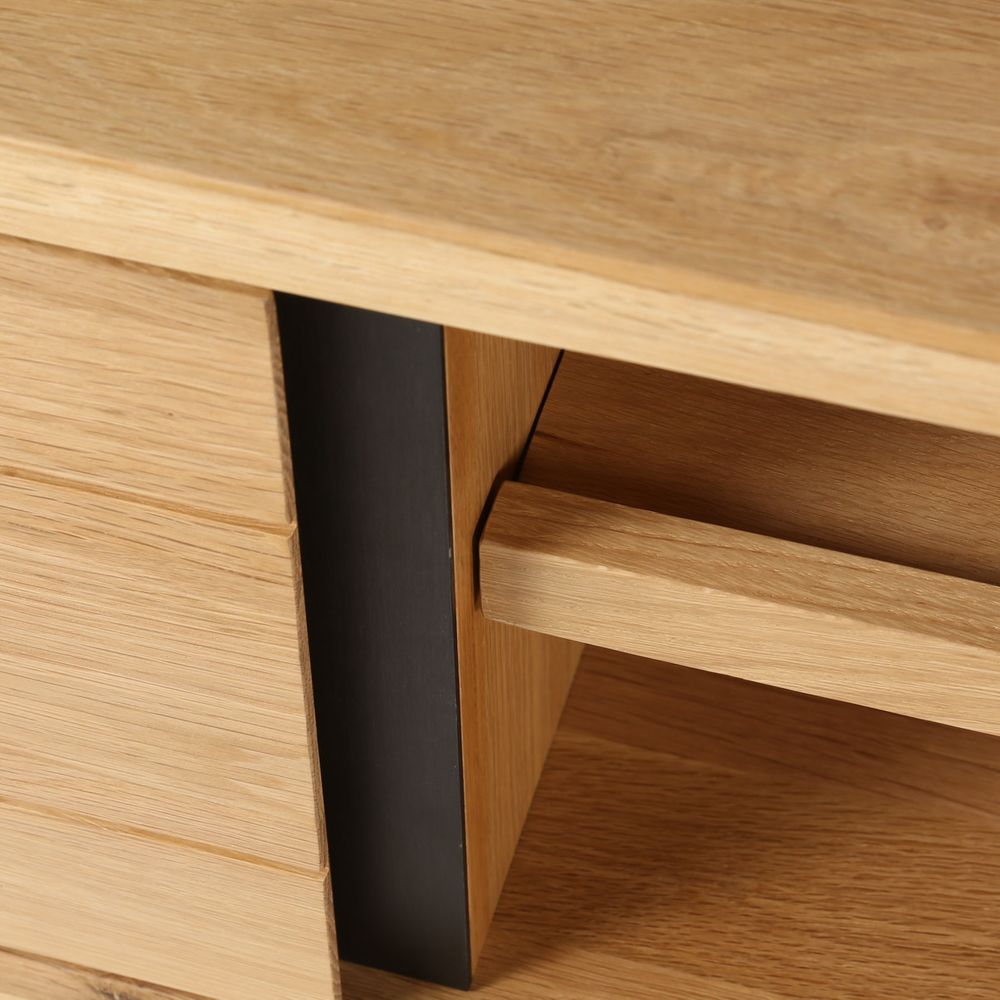 Meuble télé 2 portes, 2 niches