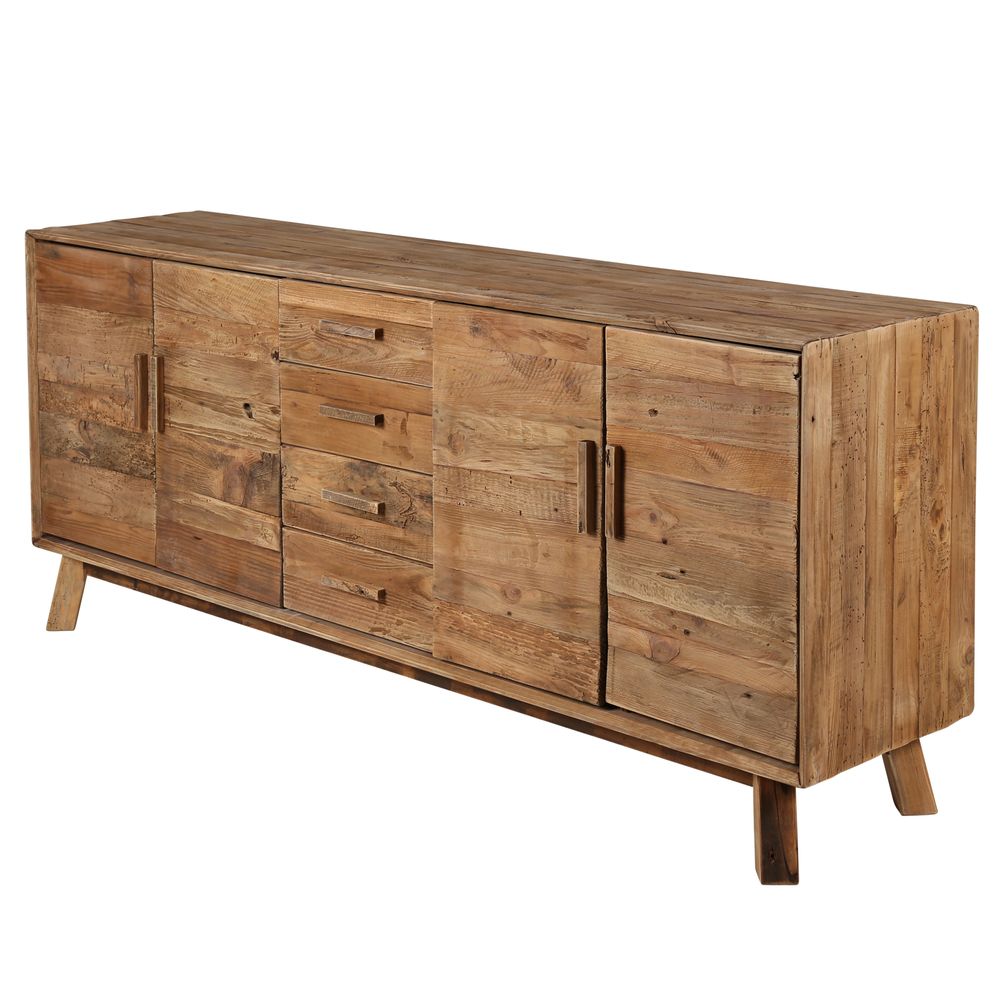 Meuble bas 4 portes, 4 tiroirs