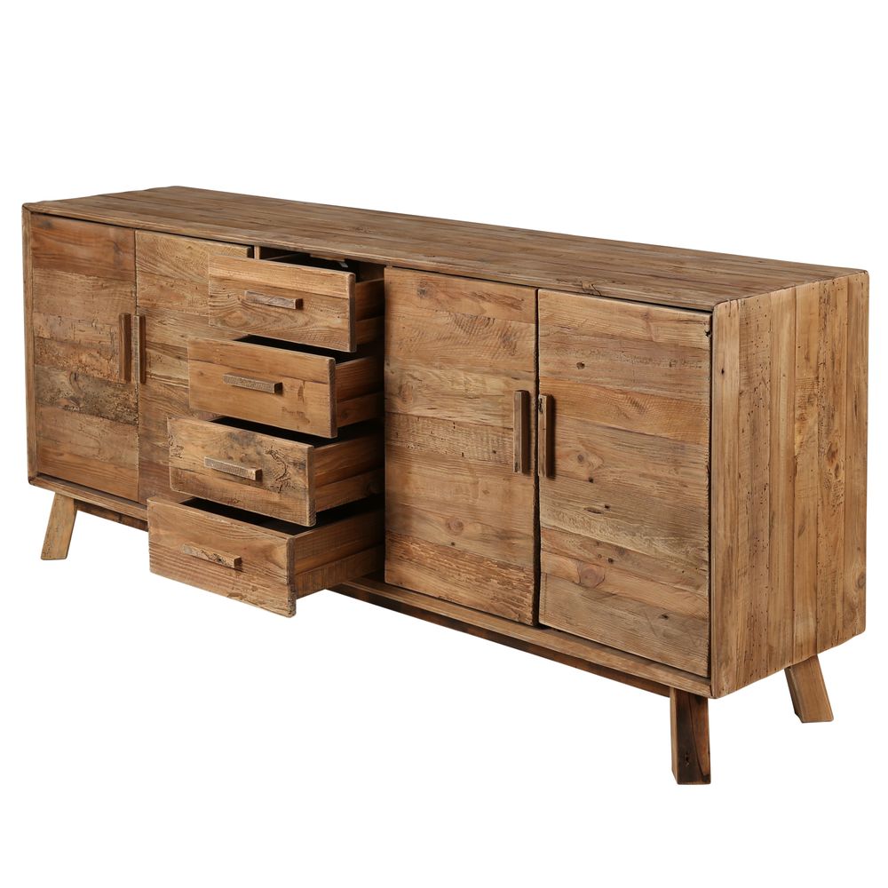 Meuble bas 4 portes, 4 tiroirs