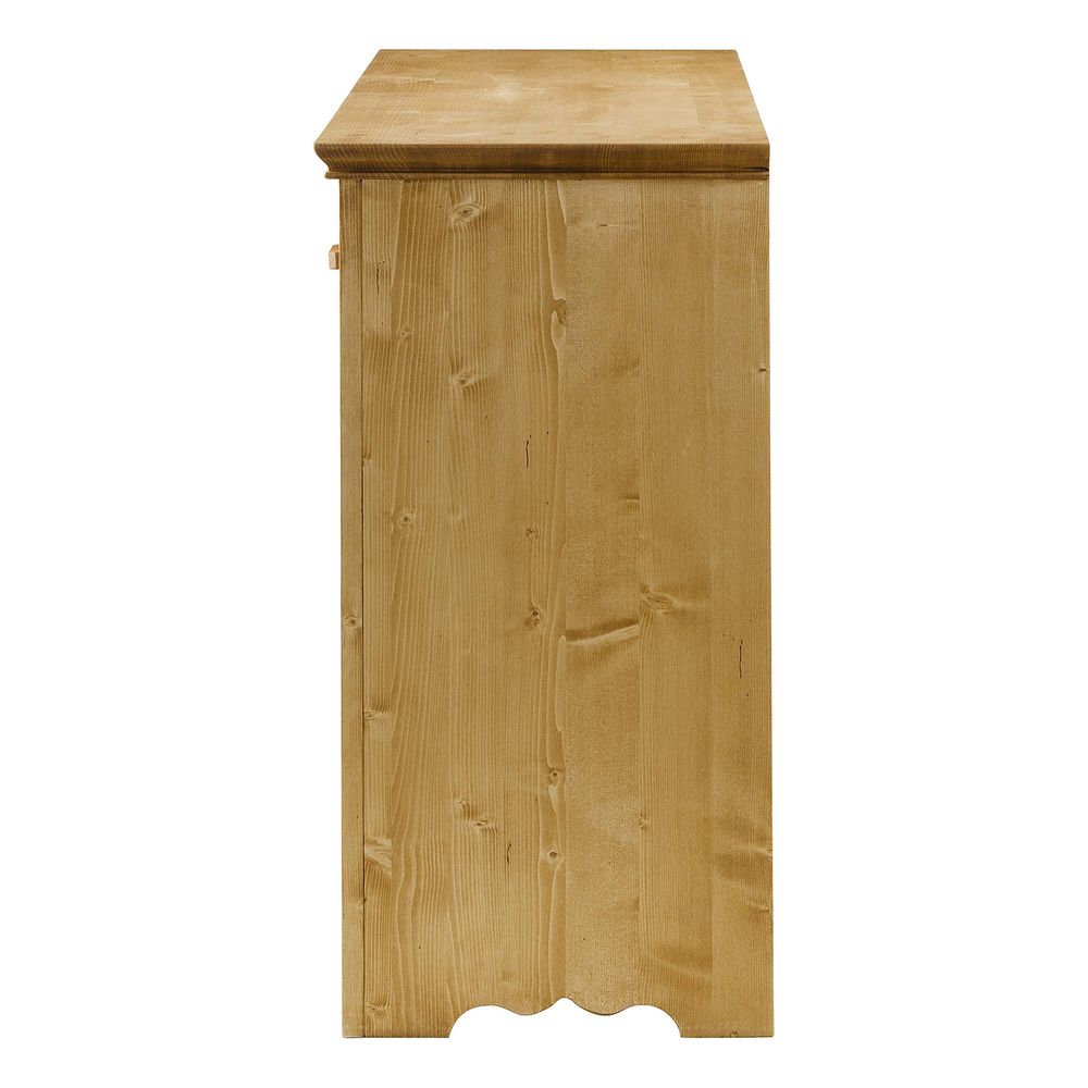 Meuble bas 3 tiroirs, 2 portes avec coeurs