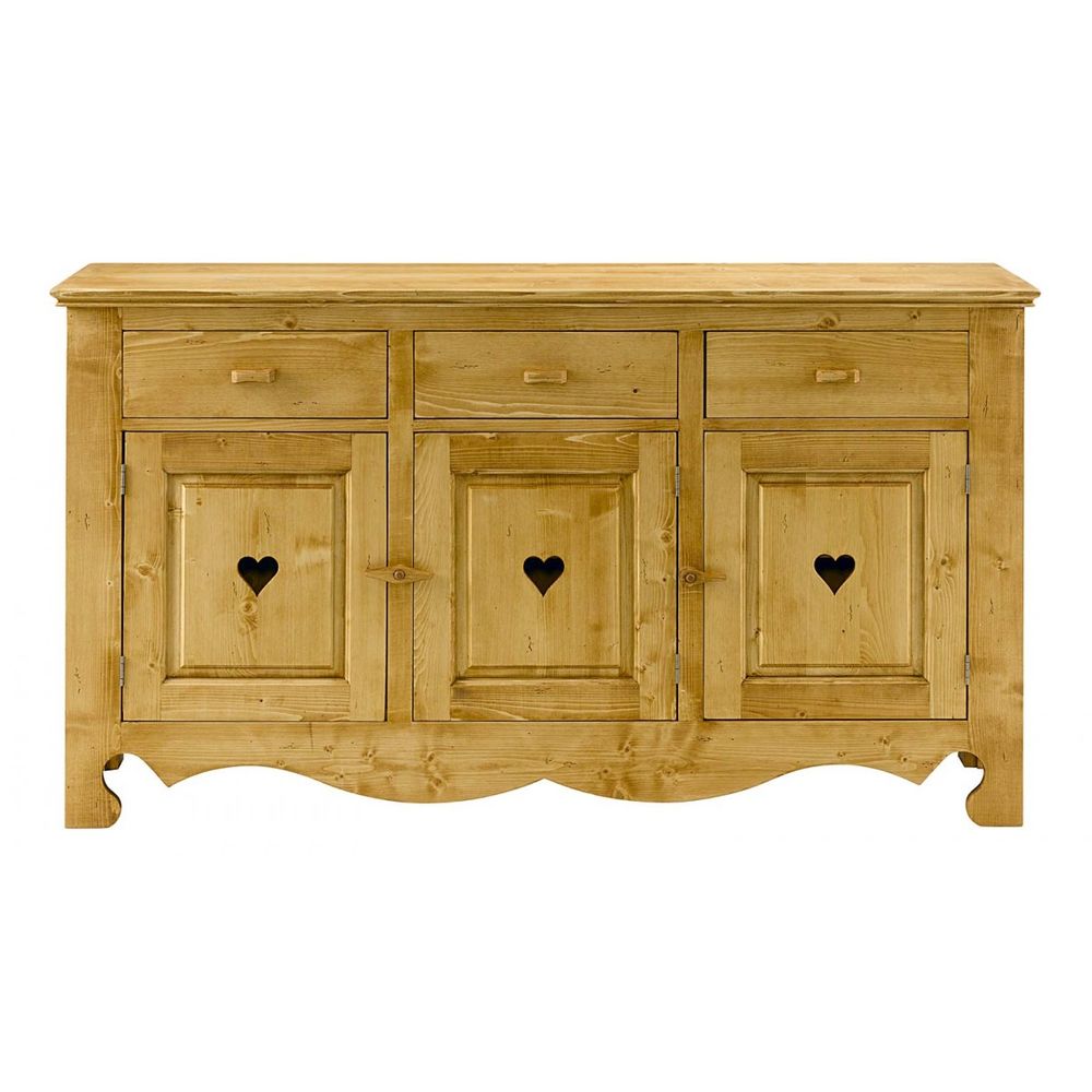Enfilade 3 portes coeurs 3 tiroirs