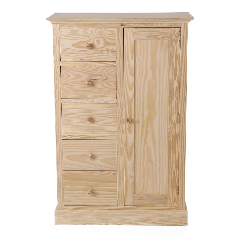 Armoirette 5 tiroirs, 1 porte