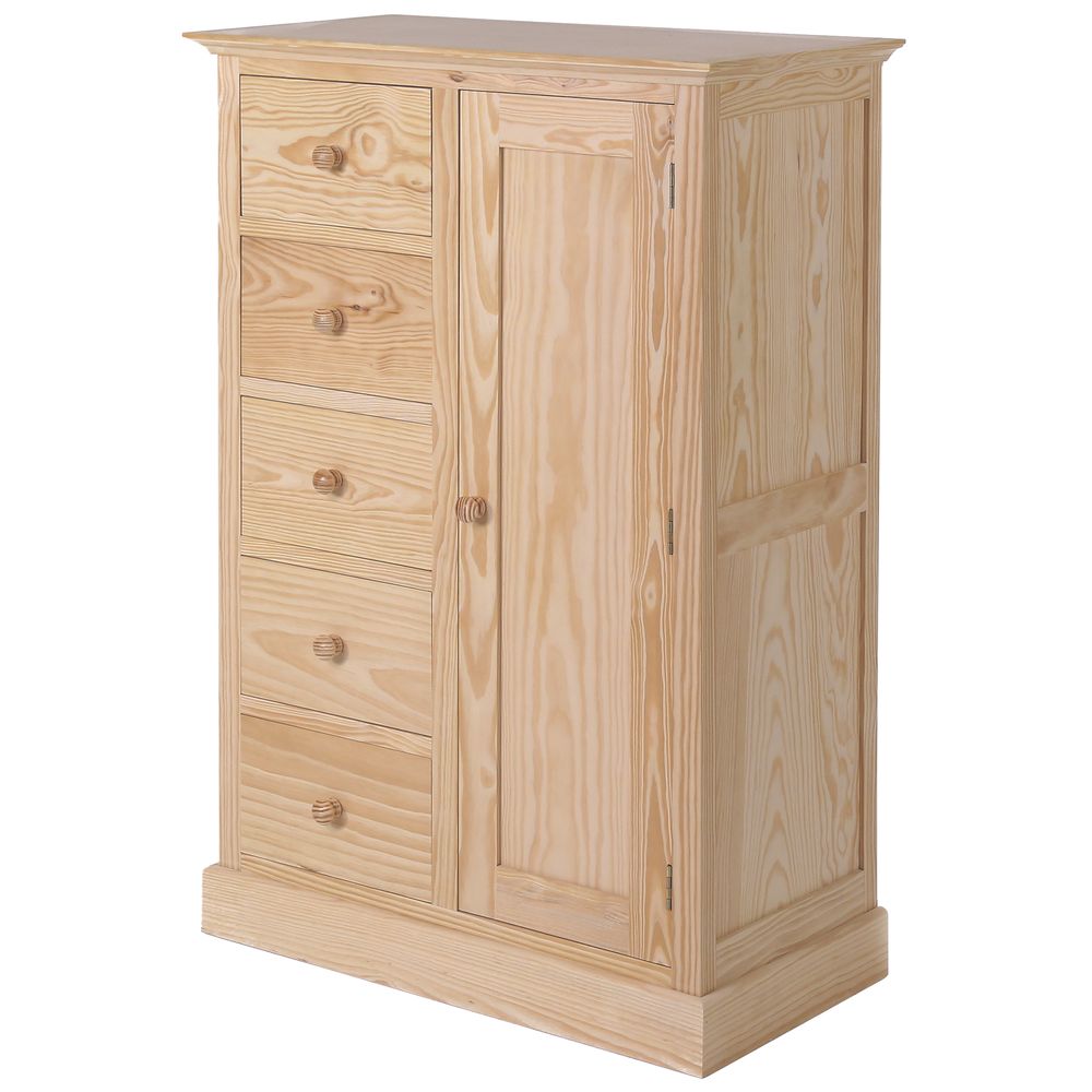 Armoirette 5 tiroirs, 1 porte