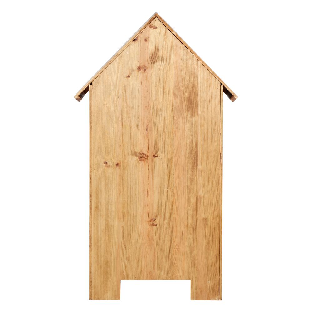 Bibliothèque 140cm pin bois massif avec toiture coeur Région