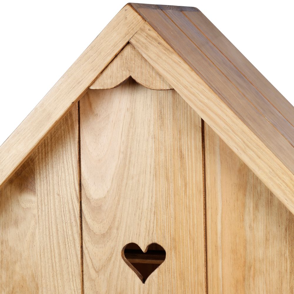 Bibliothèque 140cm pin bois massif avec toiture coeur Région