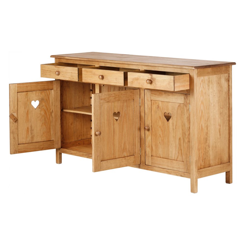 Enfilade en pin savoyard 3 portes + 3 tiroirs Région