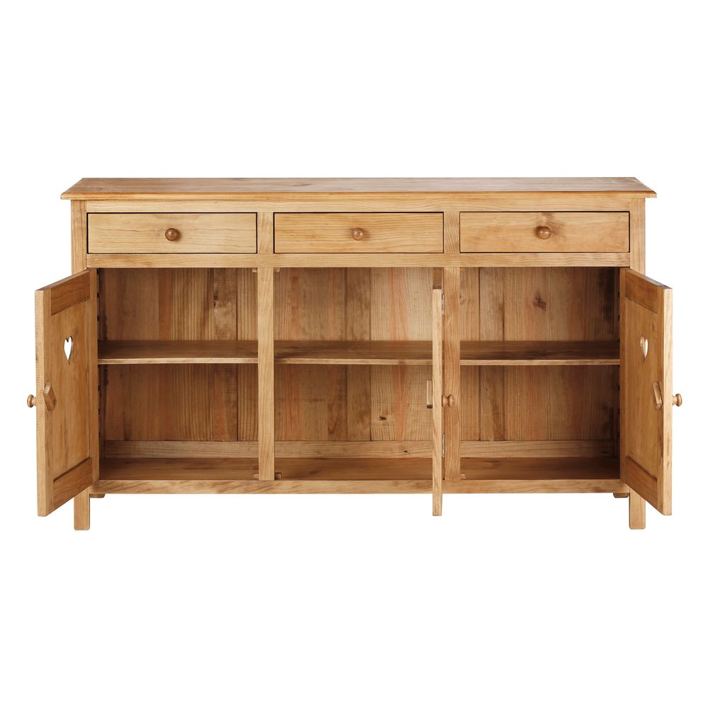 Enfilade en pin savoyard 3 portes + 3 tiroirs Région