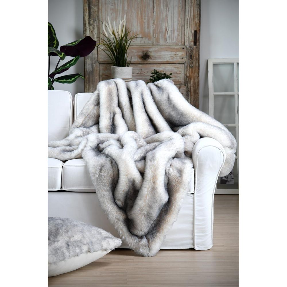 Plaid gris 130x160cm BISHORN