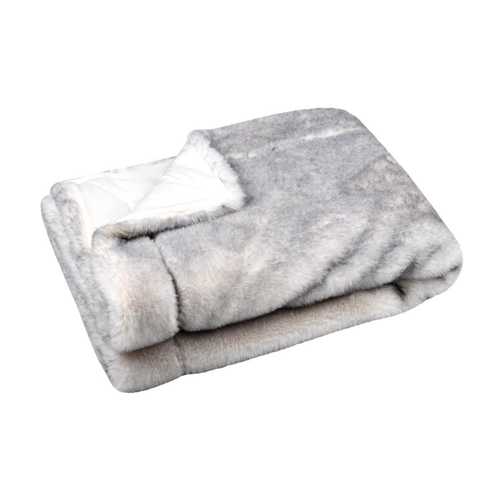 Plaid gris 130x160cm BISHORN