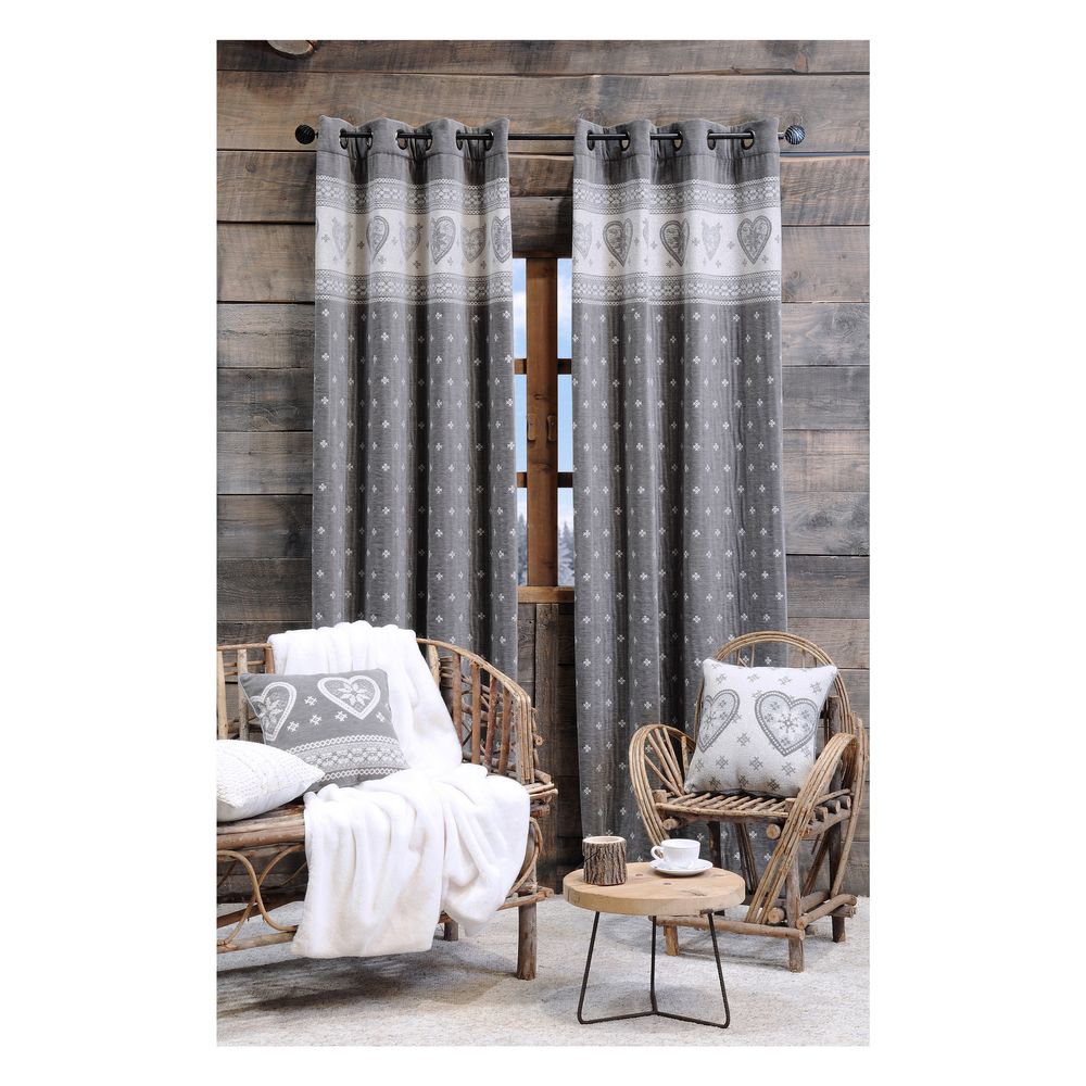 Rideau REALLON gris 135x260