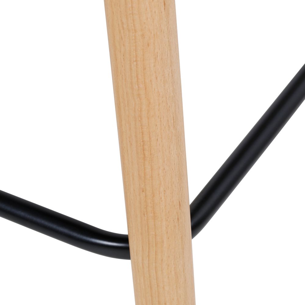 Chaise de bar tissu noir