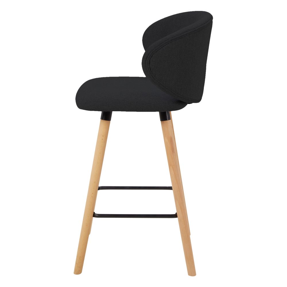 Chaise snack tissu noir