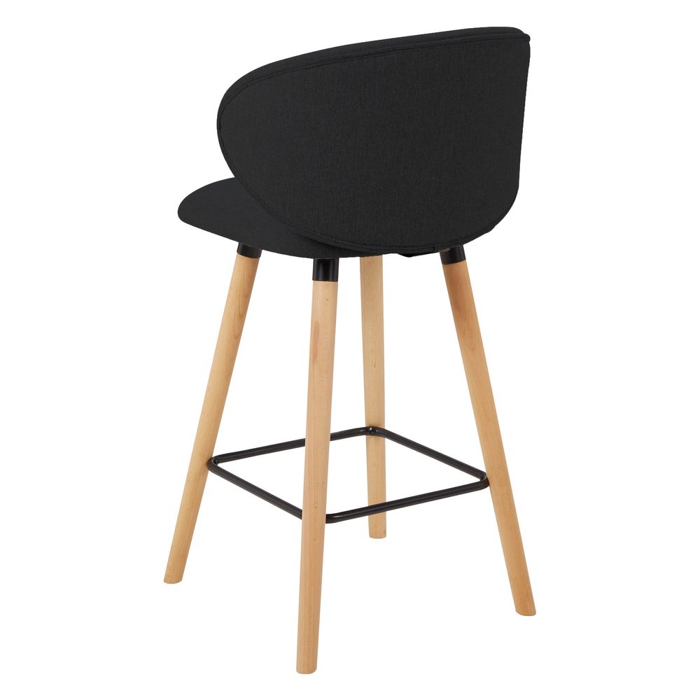 Chaise snack tissu noir