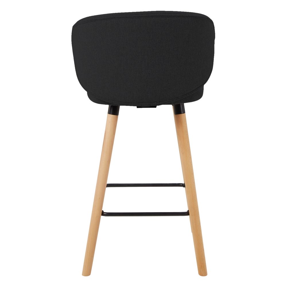 Chaise snack tissu noir