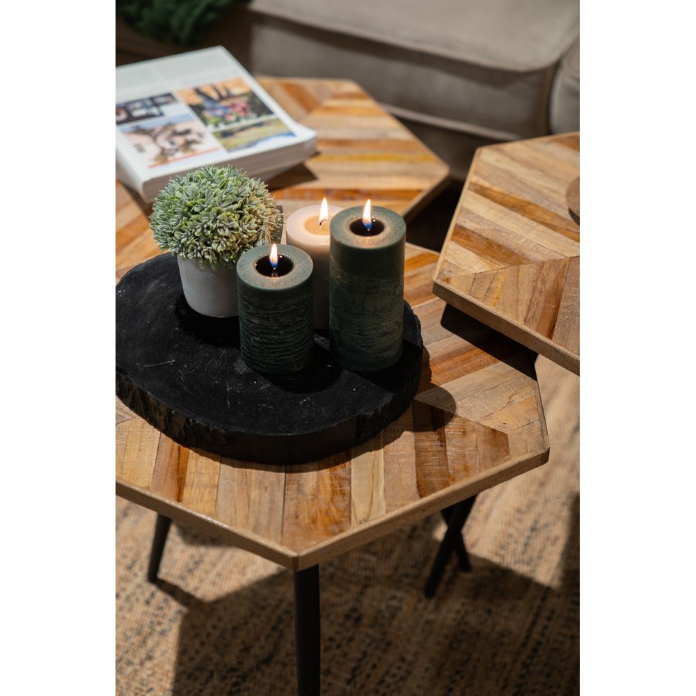 Tables basses hexagonales