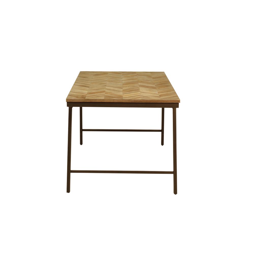 Table repas teck recyclé 180cm