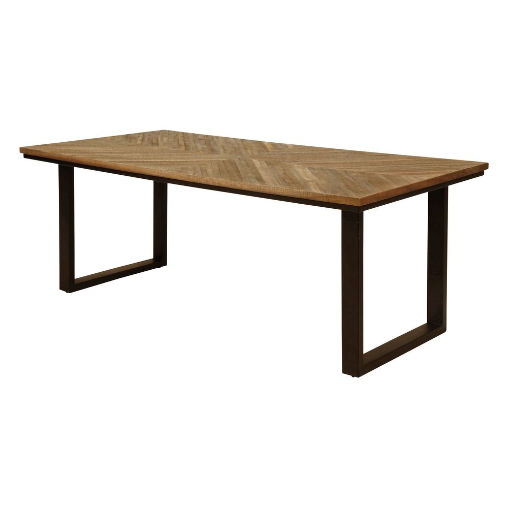 Table repas teck recyclé 200cm