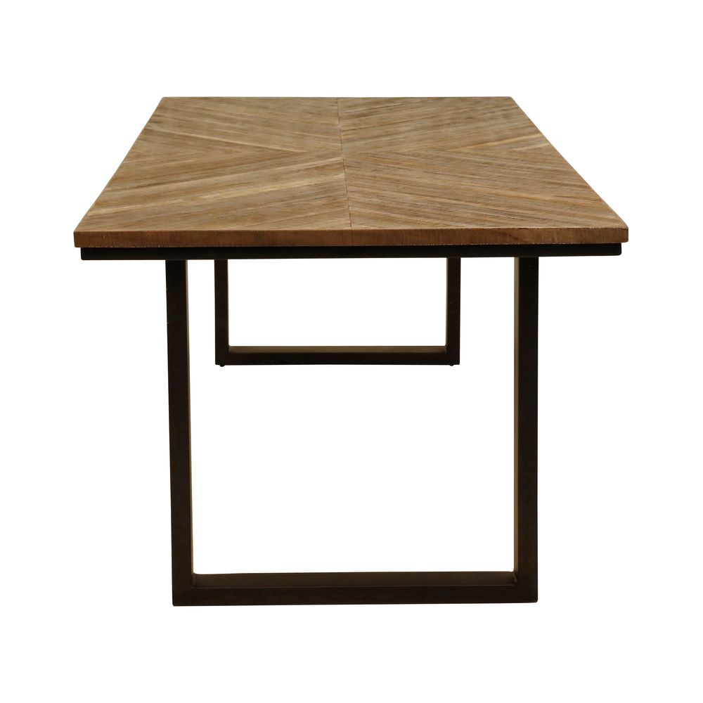 Table repas teck recyclé 200cm