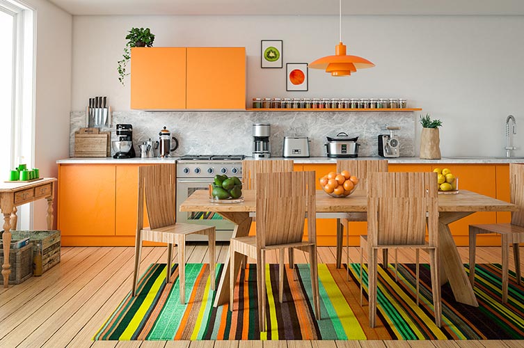 cuisine design orange