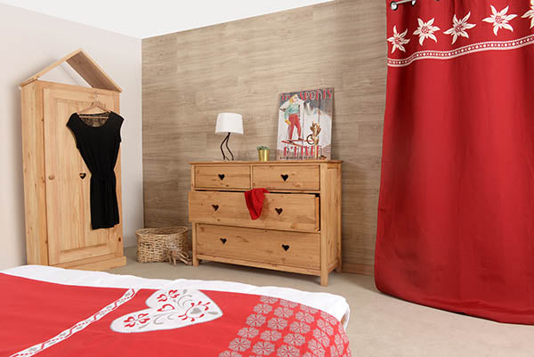 rideaux déco montagnarde traditionnelle