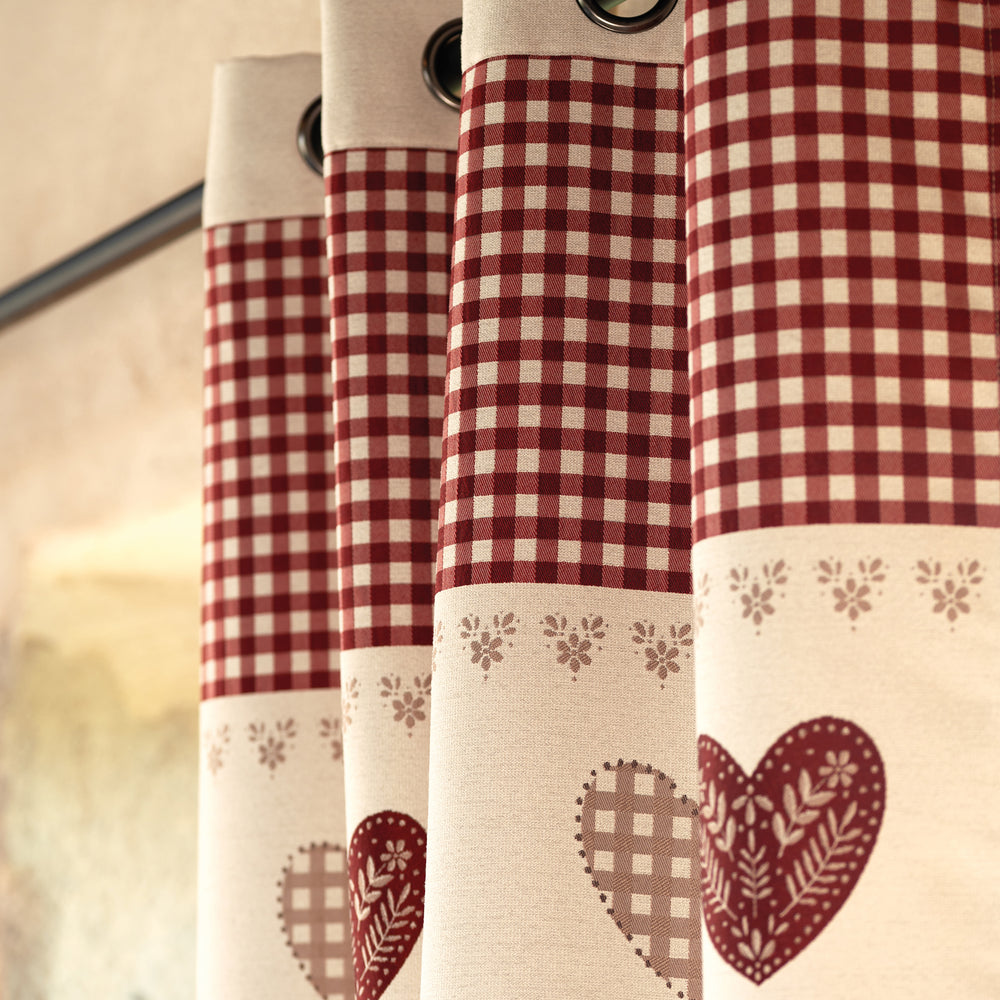 Rideau Ecrin Rouge 140x260