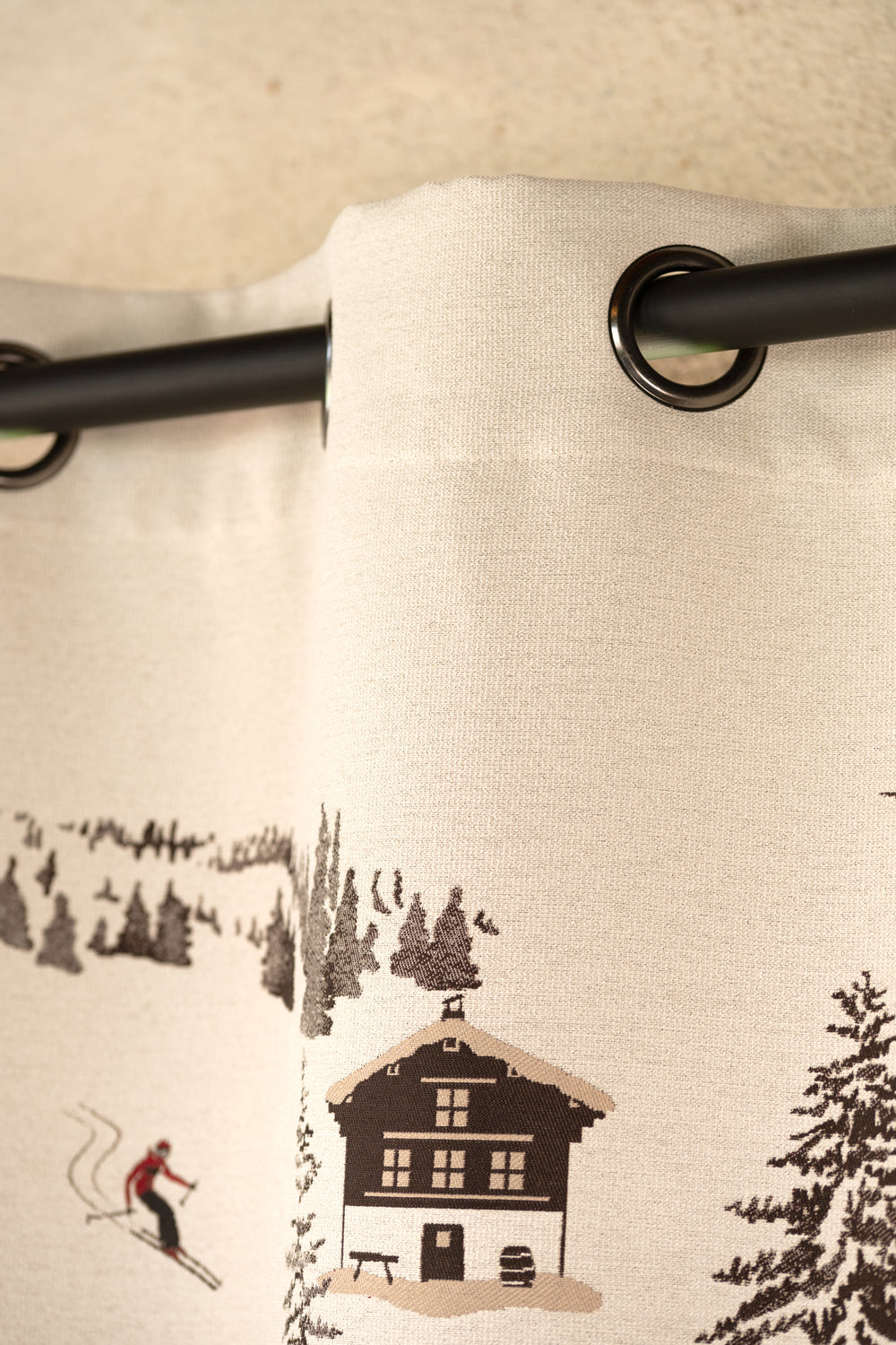Rideau Chamonix Taupe 140x260