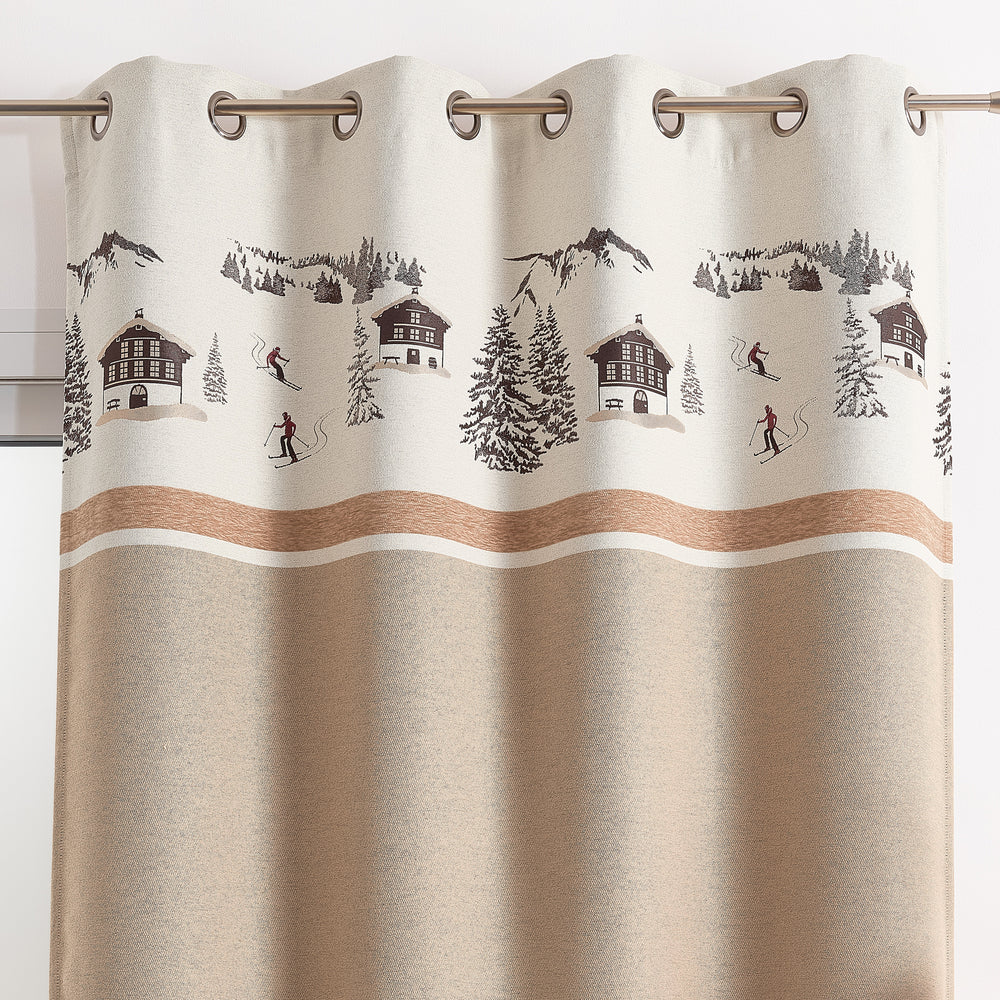 Rideau Chamonix Taupe 140x260