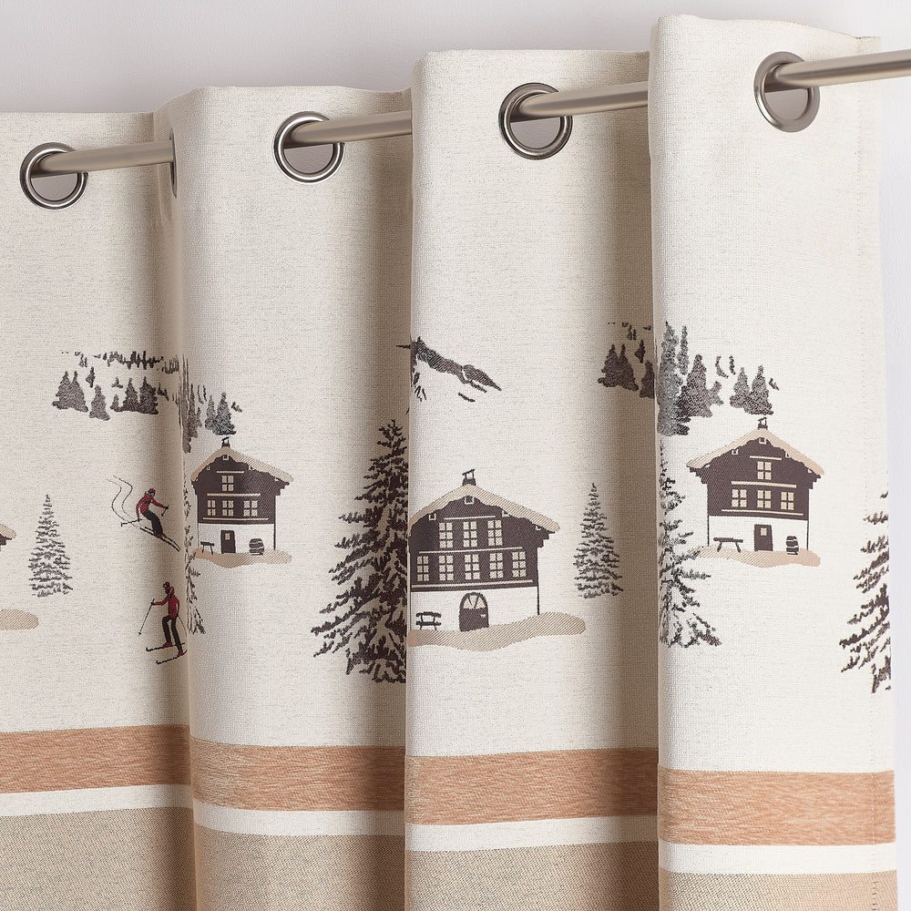 Rideau Chamonix Taupe 140x260