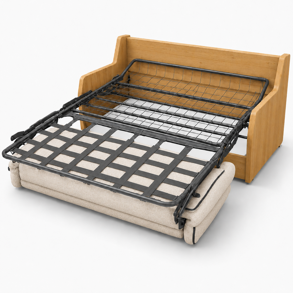 Canapé convertible express beige 140 cm | Refuge