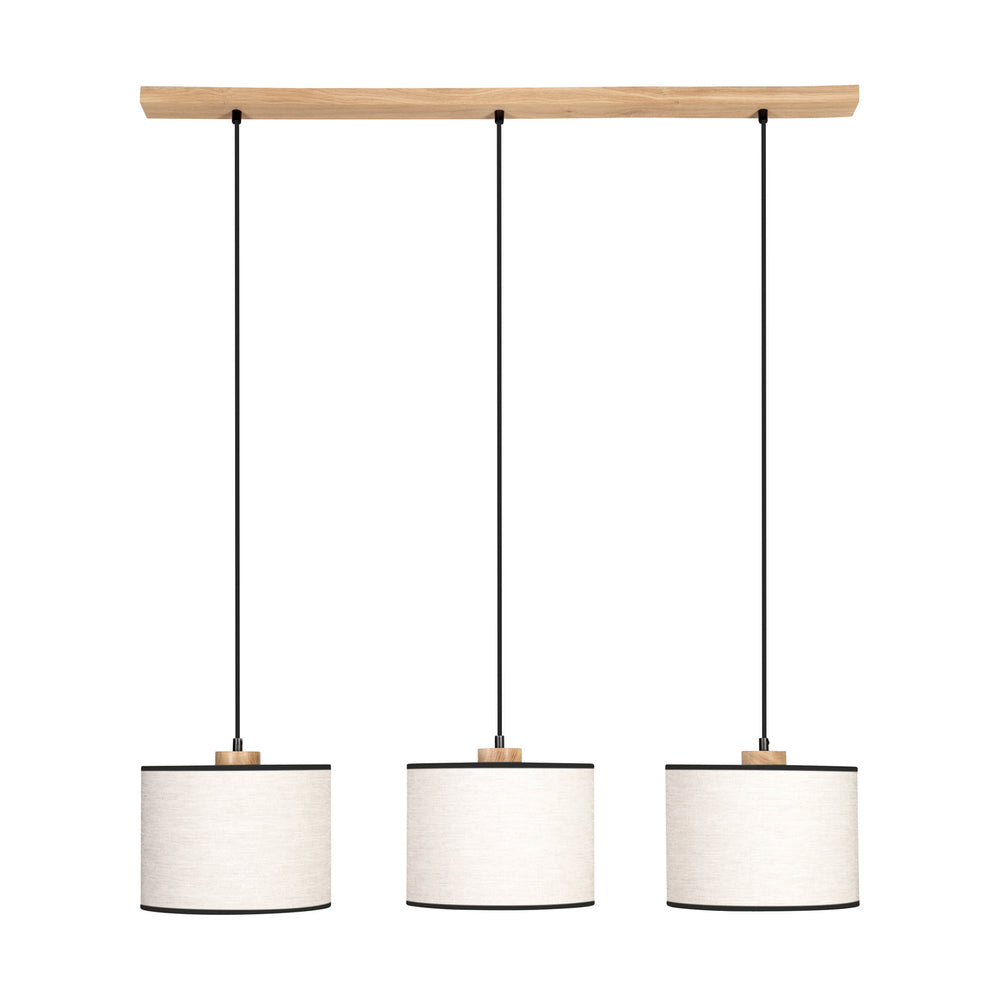 Suspension 3 lampes avec liseret | DREVA