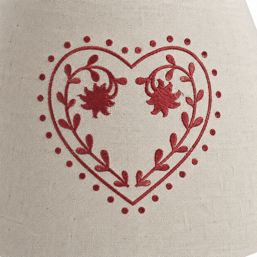 Lampe à poser en bois coeur