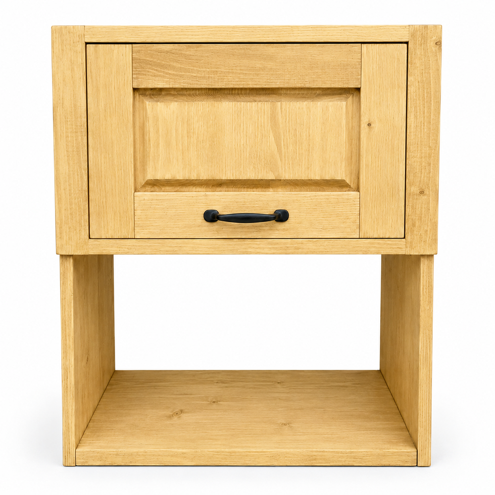 Meuble haut 60 cm avec porte relevable ARAVIS bois massif