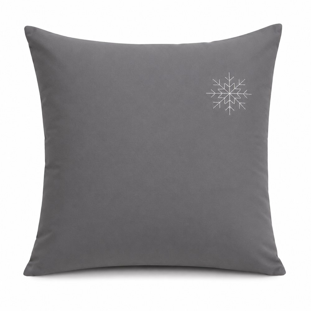 Taie d'oreiller 50 x 70 cm 65 x 65 cm neige ardoise